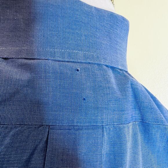 2 Brooks Brothers Original Polo Dress Shirt 15.5 Mens Button Up Blue Preppy Work - Picture 9 of 10